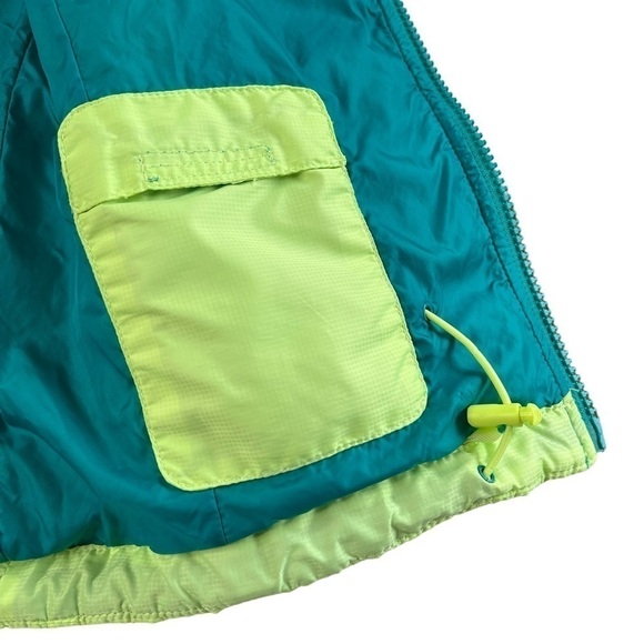THE NORTH FACE Women's Quilted Puffer Vest Yellow Green Turquoise Sz XS - Picture 7 of 16